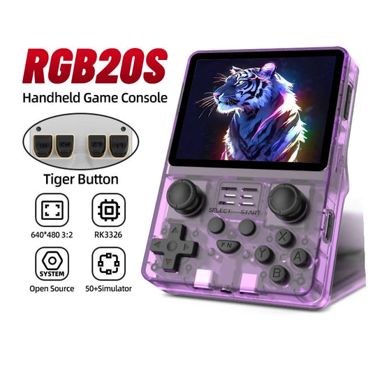 POWKIDDY RGB20S 3,5 Pulgadas 640*480 Pantalla IPS Arkos Opendinglinux Gaming