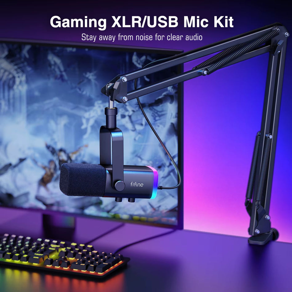 Kit De Audio Para Micrófono/Mezclador/Auriculares Para Retransmisión Am8/H9/Sc3 FIFINE 
