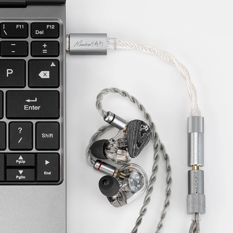 Moondrop Echo-A | Amplificador/Decodificador USB-C Portátil 3,5 mm Hi-Res