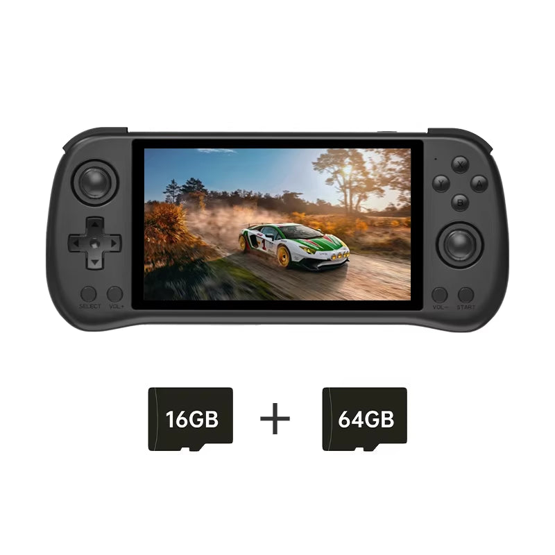 Powkiddy-Consola De Juegos Portátil X55, Dispositivo Retro De Código Abierto Con Pantalla IPS De 5,5 Pulgadas, 1280X720, RK3566