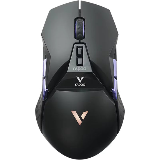 Rapoo VT950PRO Inalámbrico/Con Cable 2,4 Ghz Ergonómico Óptico 26000DPI RGB Ratón Para Juegos PAW3395 Sensor Compatible Con Carga Inalámbrica Qi