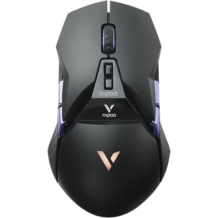 Rapoo VT950PRO Inalámbrico/Con Cable 2,4 Ghz Ergonómico Óptico 26000DPI RGB Ratón Para Juegos PAW3395 Sensor Compatible Con Carga Inalámbrica Qi
