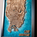 Mapa en madera de diferentes sagas - Miura Vault
